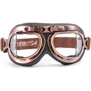 Motorcycle Goggles Vintage Pilot Cruiser Scooter Riding Goggles For Half Helmet
